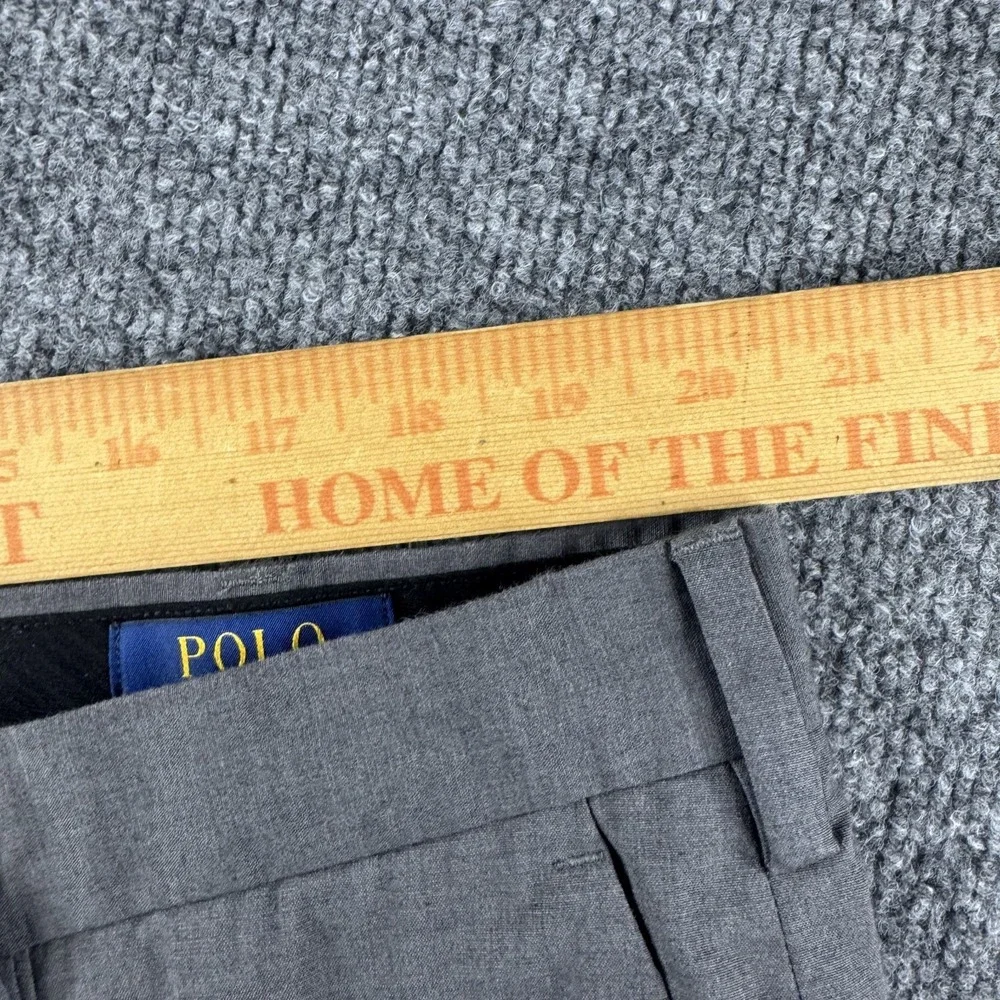 Polo Ralph Lauren Pants Mens 40x30 Gray Stretch Classic Fit Chino Casual Preppy